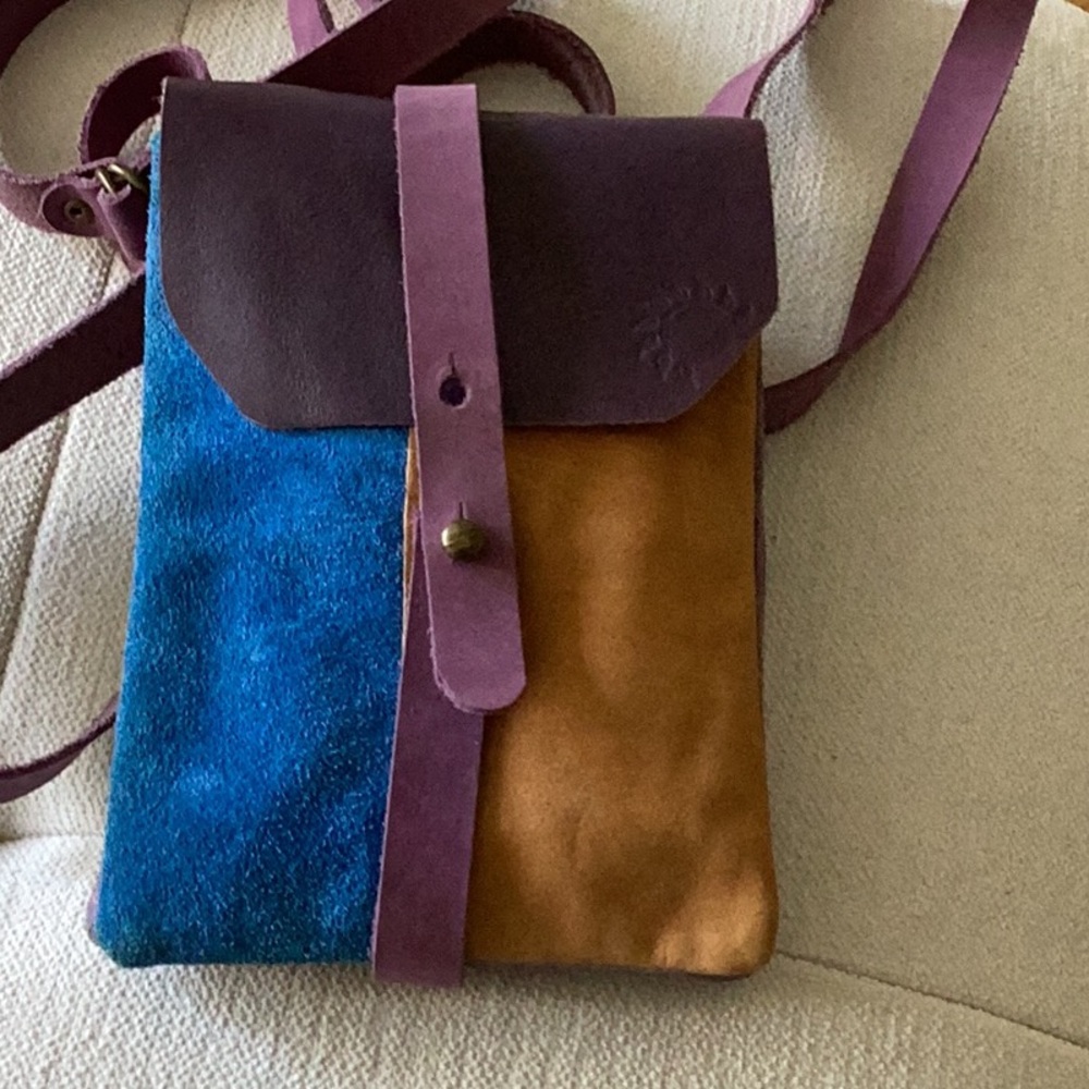 - NWT  Alla Leather Art Multicolor  Small  Bag  New With Dust Bag 4,5x7,5 …